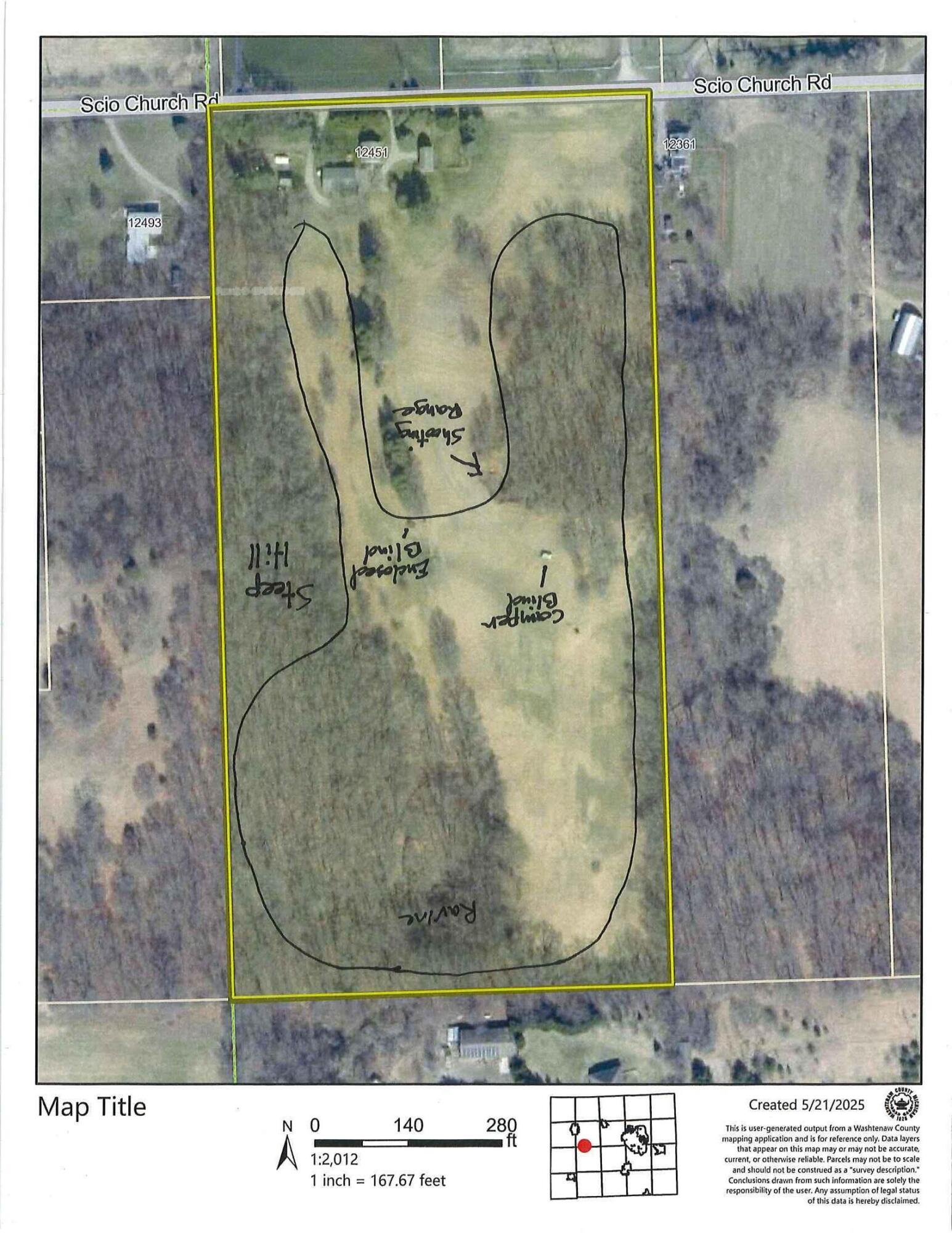 12451 Scio Church Road Chelsea, MI 48118 - Photo 54 of 55 Aerial 1