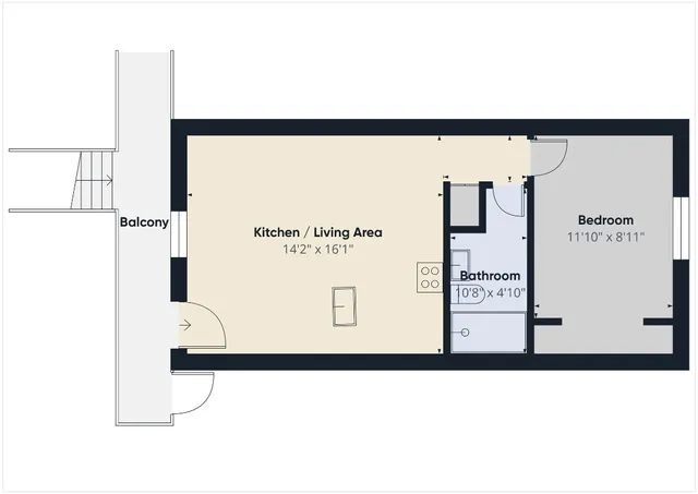 a picture of a park with furniture and a window