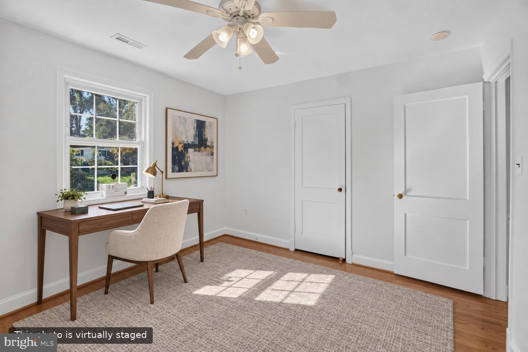 5709 Northfield Road Bethesda, MD 20817 - Photo 20 of 31 Upstairs Bedroom/Office- Virtually staged