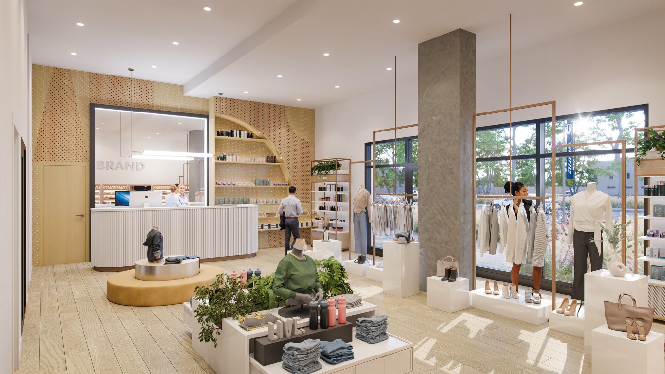 Enjoy a seamless live-work lifestyle thanks to the large storefront, perfect for a boutique, office, or wellness business.