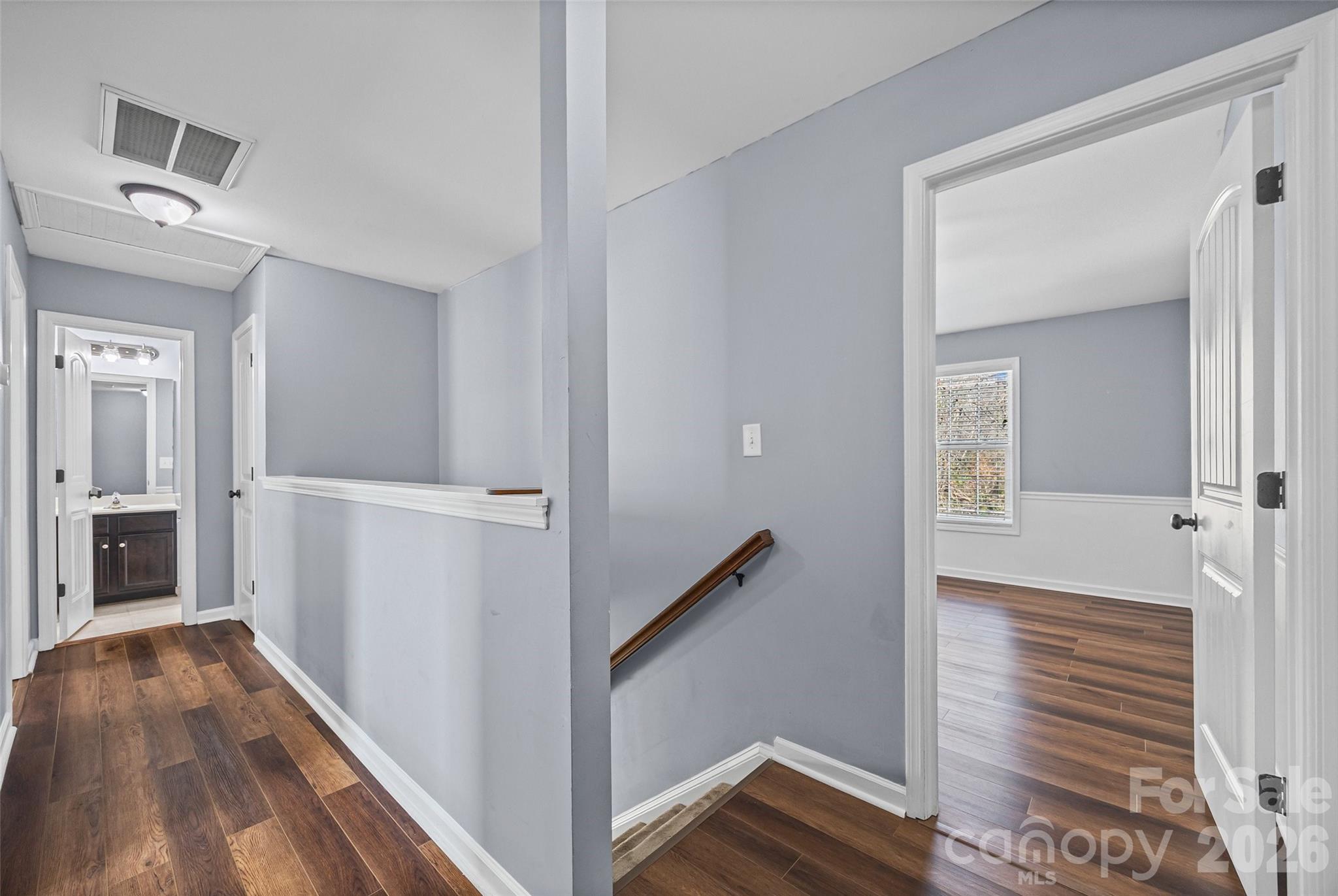244 Makayla Court Fort Mill, SC 29715 - Photo 13 of 17 a view of hallway with wooden floor
