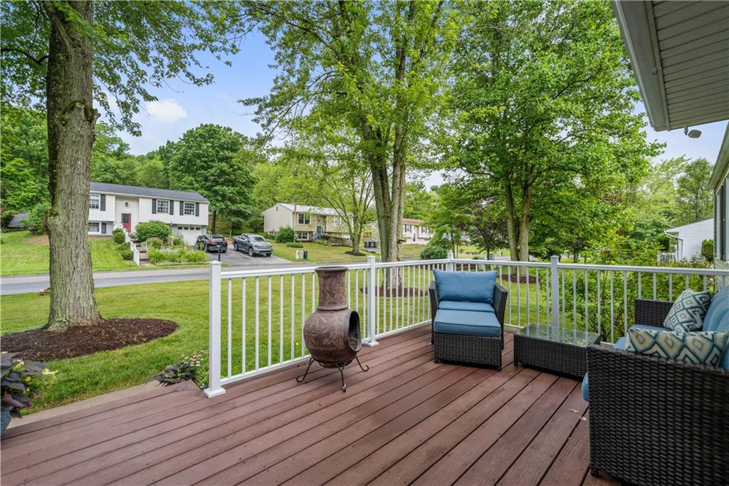 131 Fox Run Road Cranberry Township, PA 16066 - Photo 3 of 31 A newer composite and vinyl deck greets your guests arrival and is perfect for relaxation or family gatherings.
