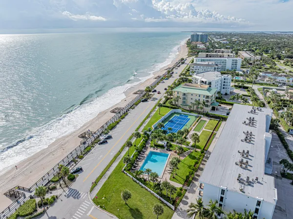 a view of a city from a terrace