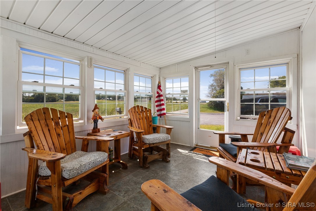 3490 Locust Point Road Southeast Corydon, IN 47112 - Photo 17 of 34 Front enclosed sunroom