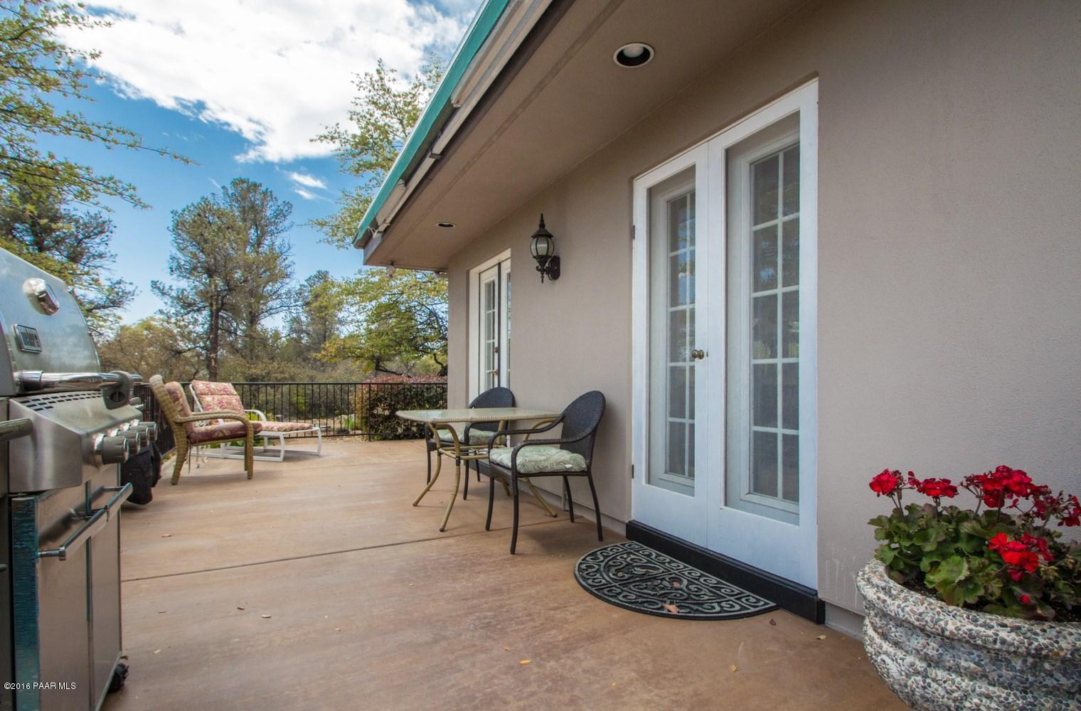 2535 West Bard Ranch Road Prescott, AZ 86305 - Photo 27 of 39 Custom French Doors on Side Patio