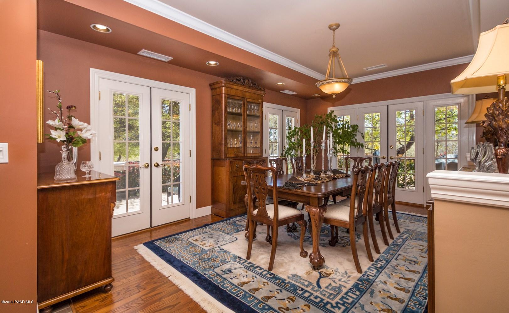 2535 West Bard Ranch Road Prescott, AZ 86305 - Photo 10 of 39 Formal Dining Area..French Doors