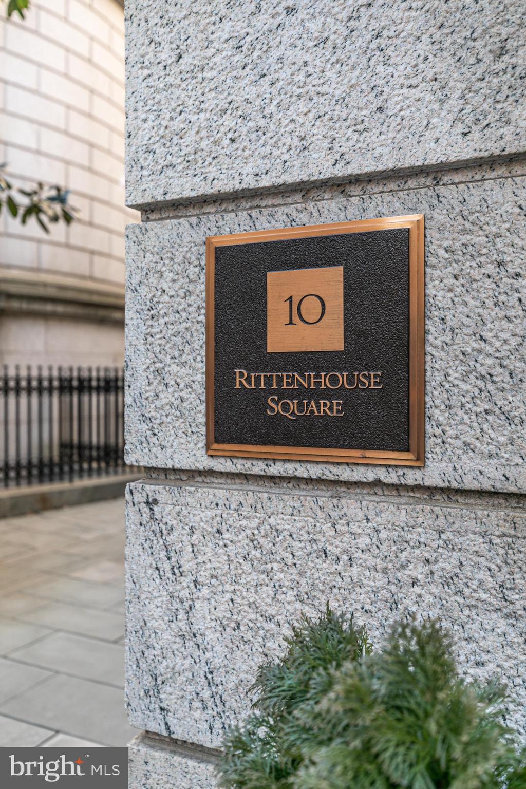 130 South 18th Street, Unit 1804 Philadelphia, PA 19103 - Photo 31 of 36 a sign on the side of a building