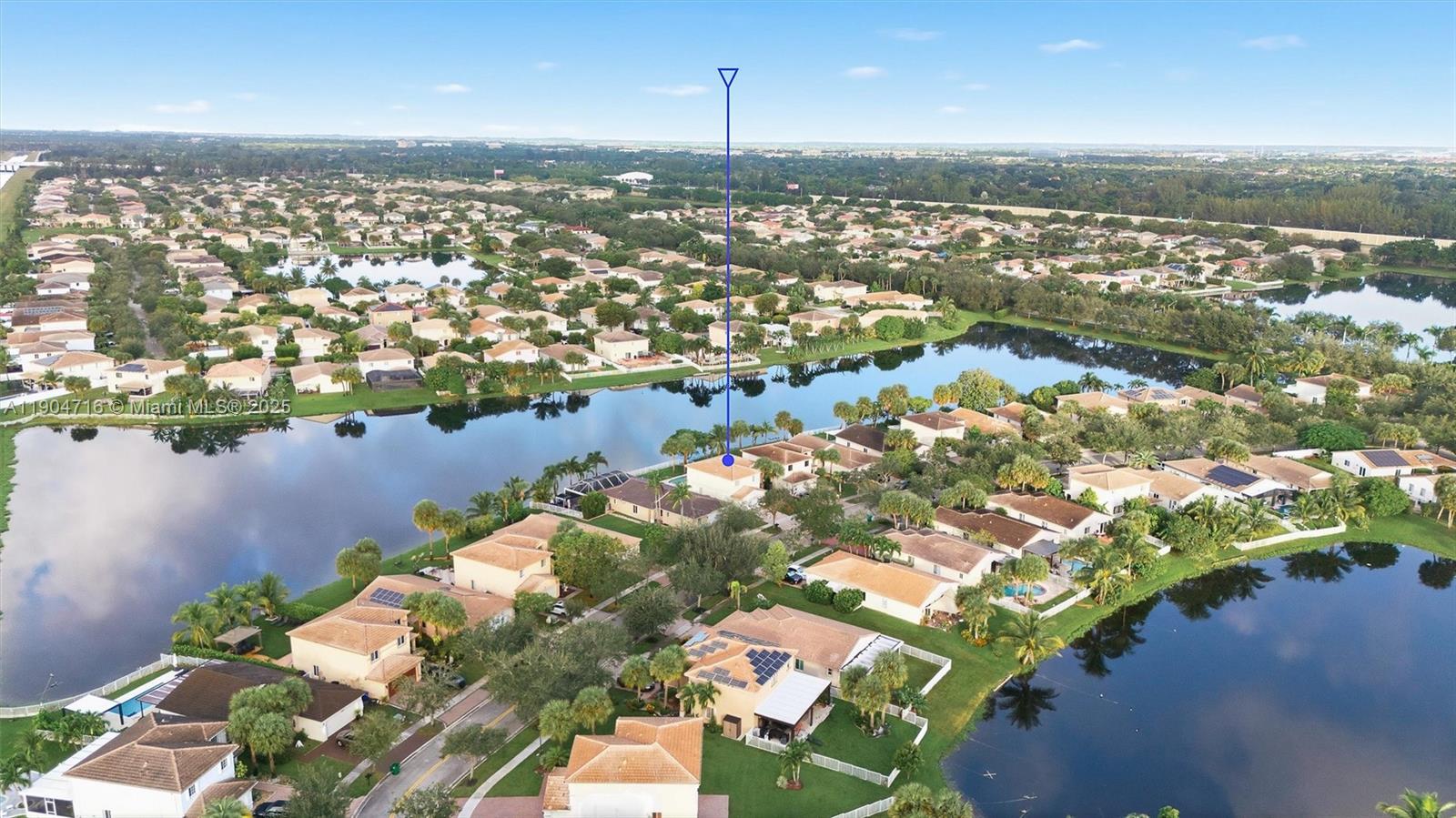 4628 Southwest 125th Lane Miramar, FL 33027 - Photo 43 of 44 an aerial view of a city with ocean view