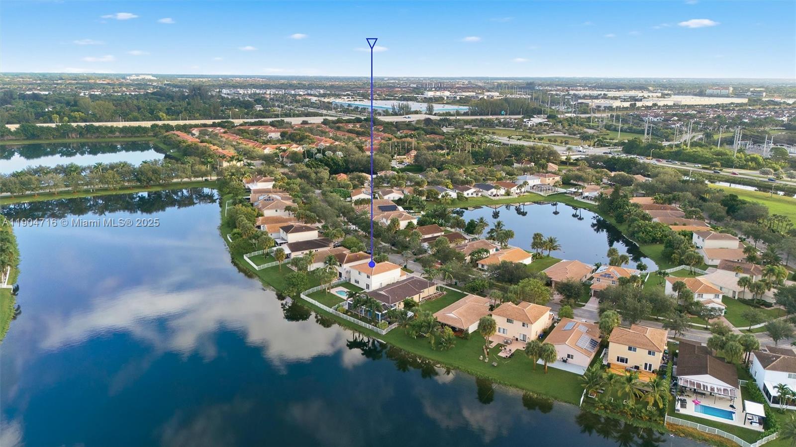 4628 Southwest 125th Lane Miramar, FL 33027 - Photo 44 of 44 an aerial view of residential houses with outdoor space