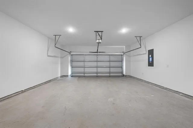 a view of a garage
