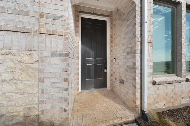 a view of a brick wall