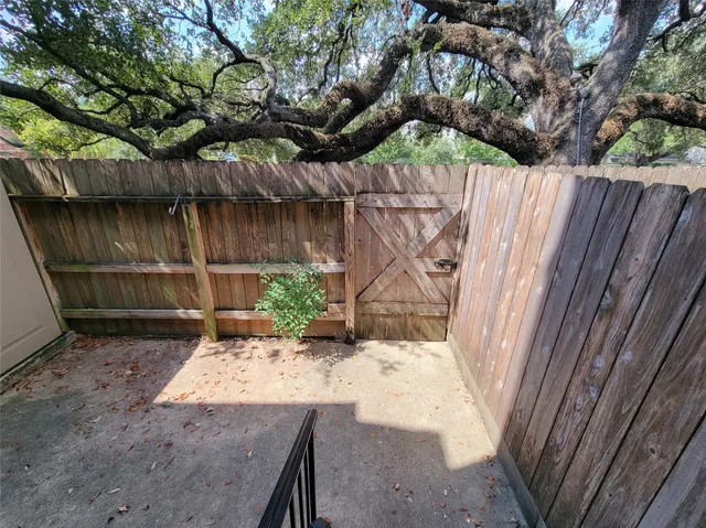 a backyard of a house