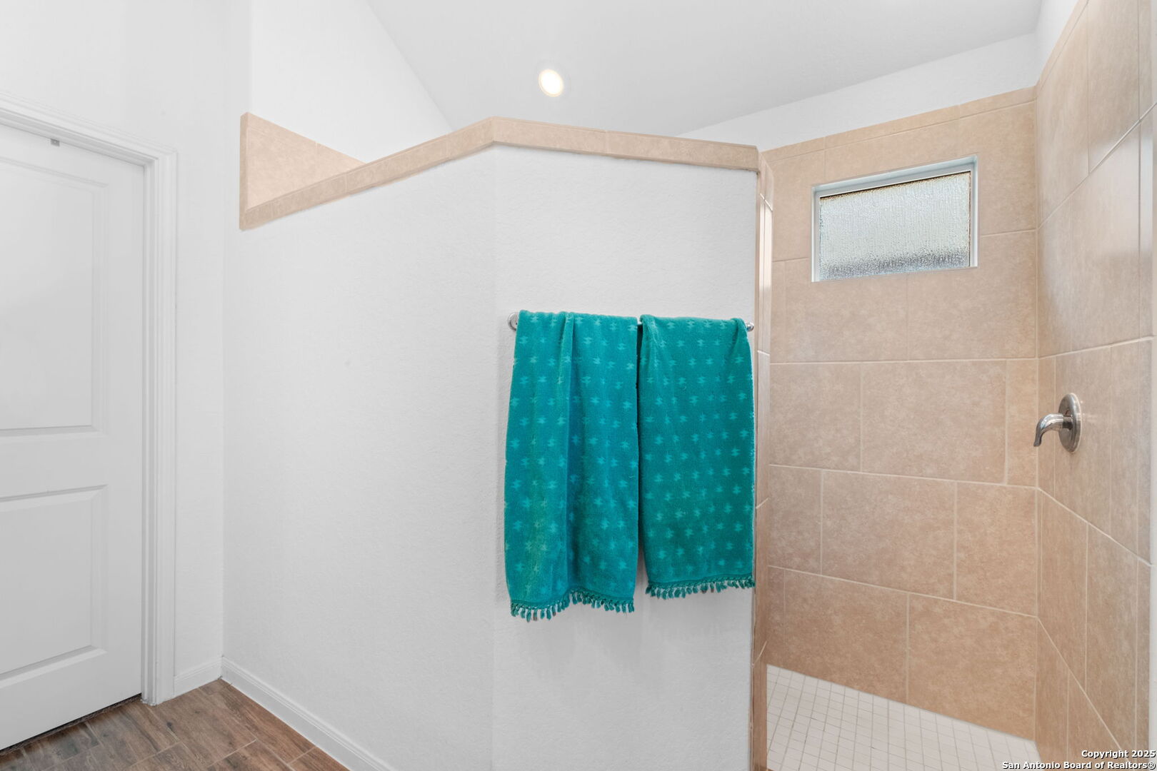 8950 Rancher Place Seguin, TX 78155 - Photo 19 of 34 a bathroom with a shower and a mirror