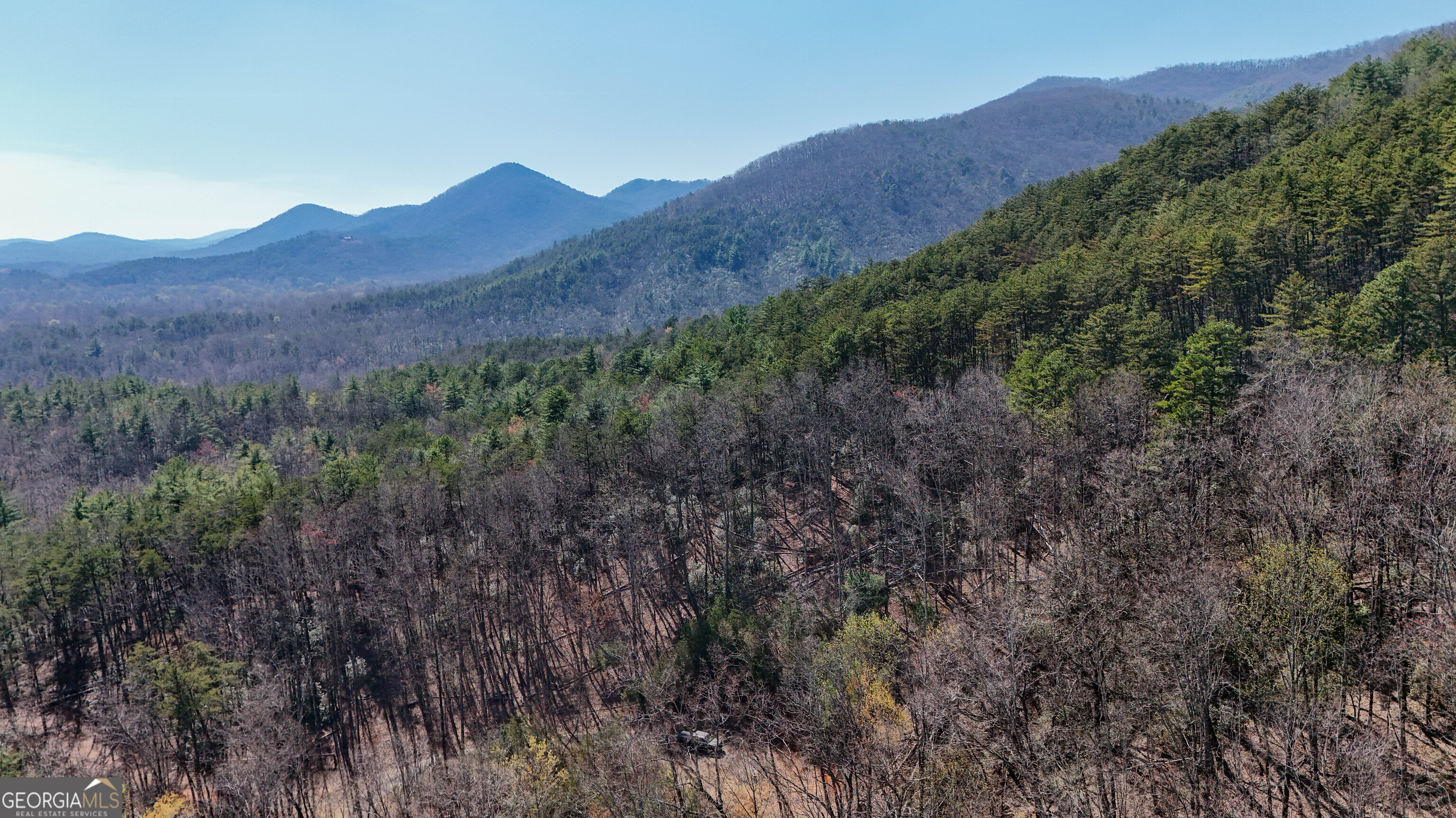 6 Chimney Mountain Road Sautee Nacoochee, GA 30571 - Photo 43 of 72 a view of a lush green hillside and a houses