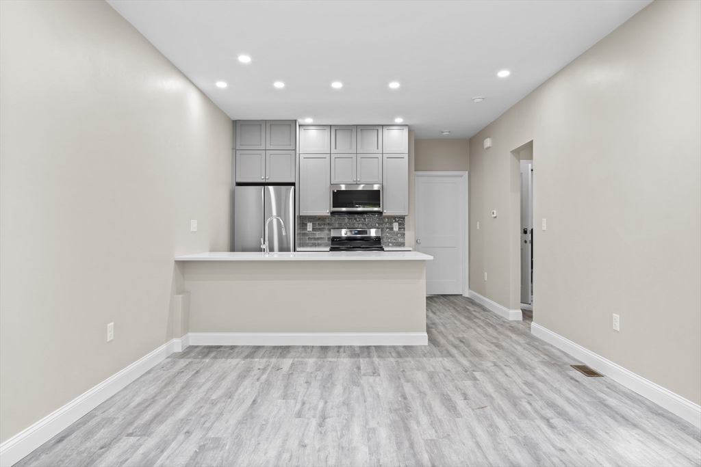 769 East 6th Street, Unit 1 Boston, MA 02127 - Photo 4 of 18 a view of kitchen with microwave and cabinets