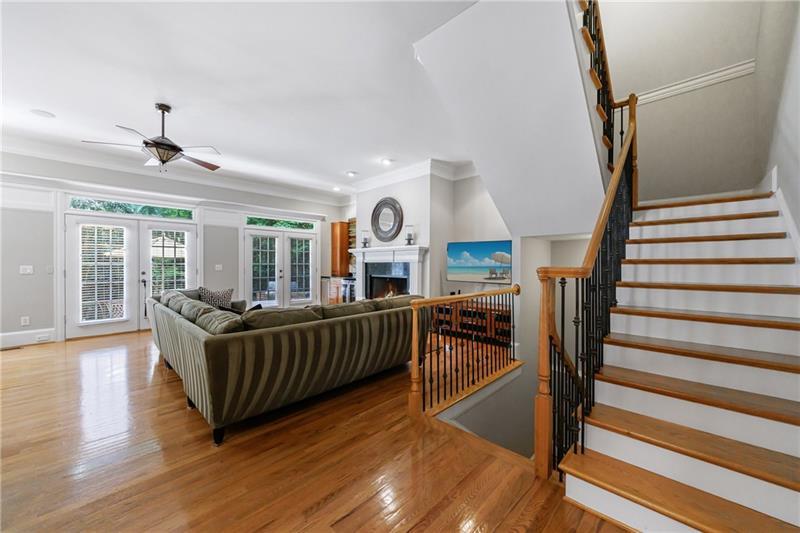 1255 Beech Haven Road Northeast Atlanta, GA 30324 - Photo 11 of 87 a living room with furniture and a wooden floor