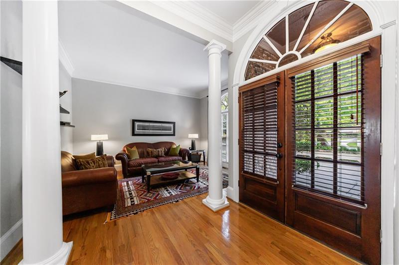 1255 Beech Haven Road Northeast Atlanta, GA 30324 - Photo 6 of 87 a living room with furniture and a floor to ceiling window