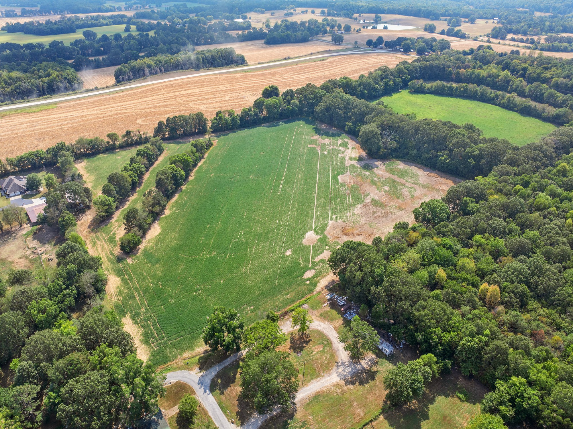 203 Peace And Harmony Road Gleason, TN 38229 - Photo 14 of 24 an aerial view of ocean with residential house and outdoor space