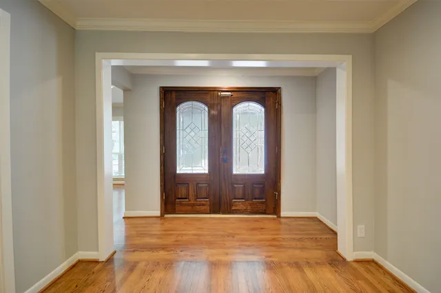 a view of an entryway door