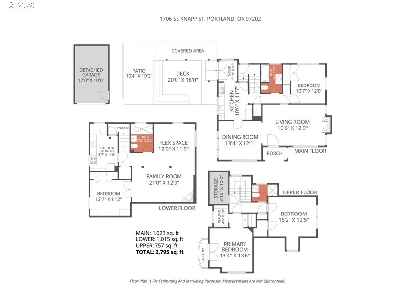 1706 Southeast Knapp Street Portland, OR 97202 - Photo 42 of 43 a picture of a floor plan