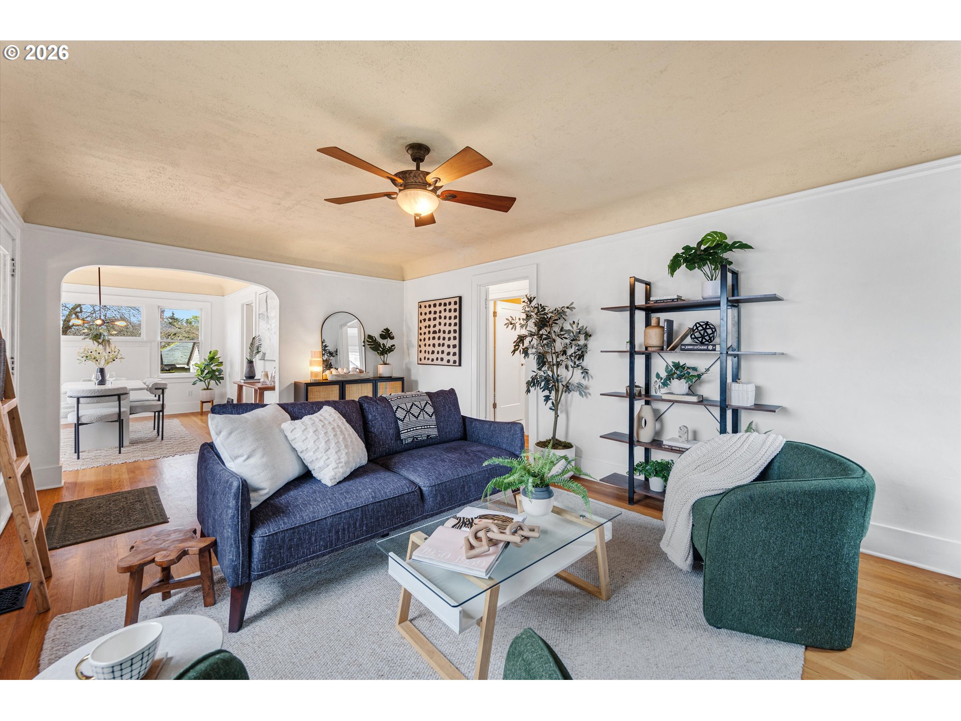 1706 Southeast Knapp Street Portland, OR 97202 - Photo 5 of 43 a living room with furniture and wooden floor