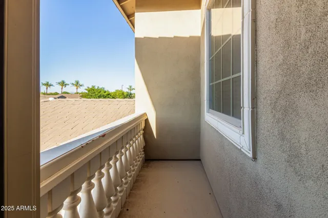 an outdoor space with pool