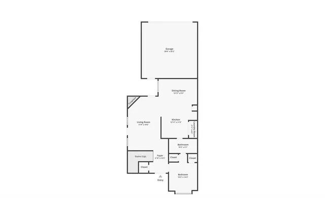 a picture of a floor plan
