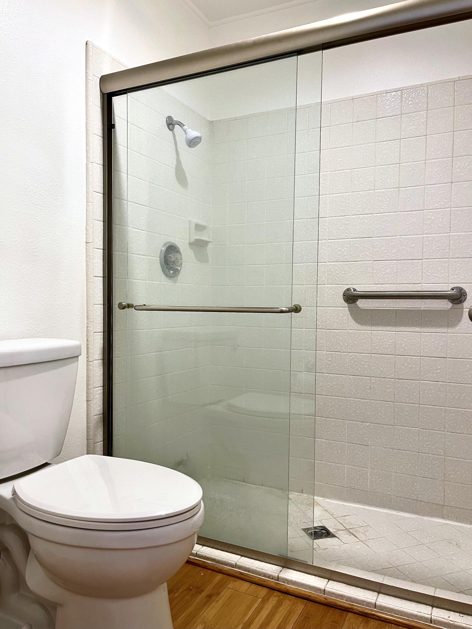 310 East San Jose Road, Unit 110 Palm Springs, CA 92264 - Photo 16 of 34 a bathroom with a toilet and a shower