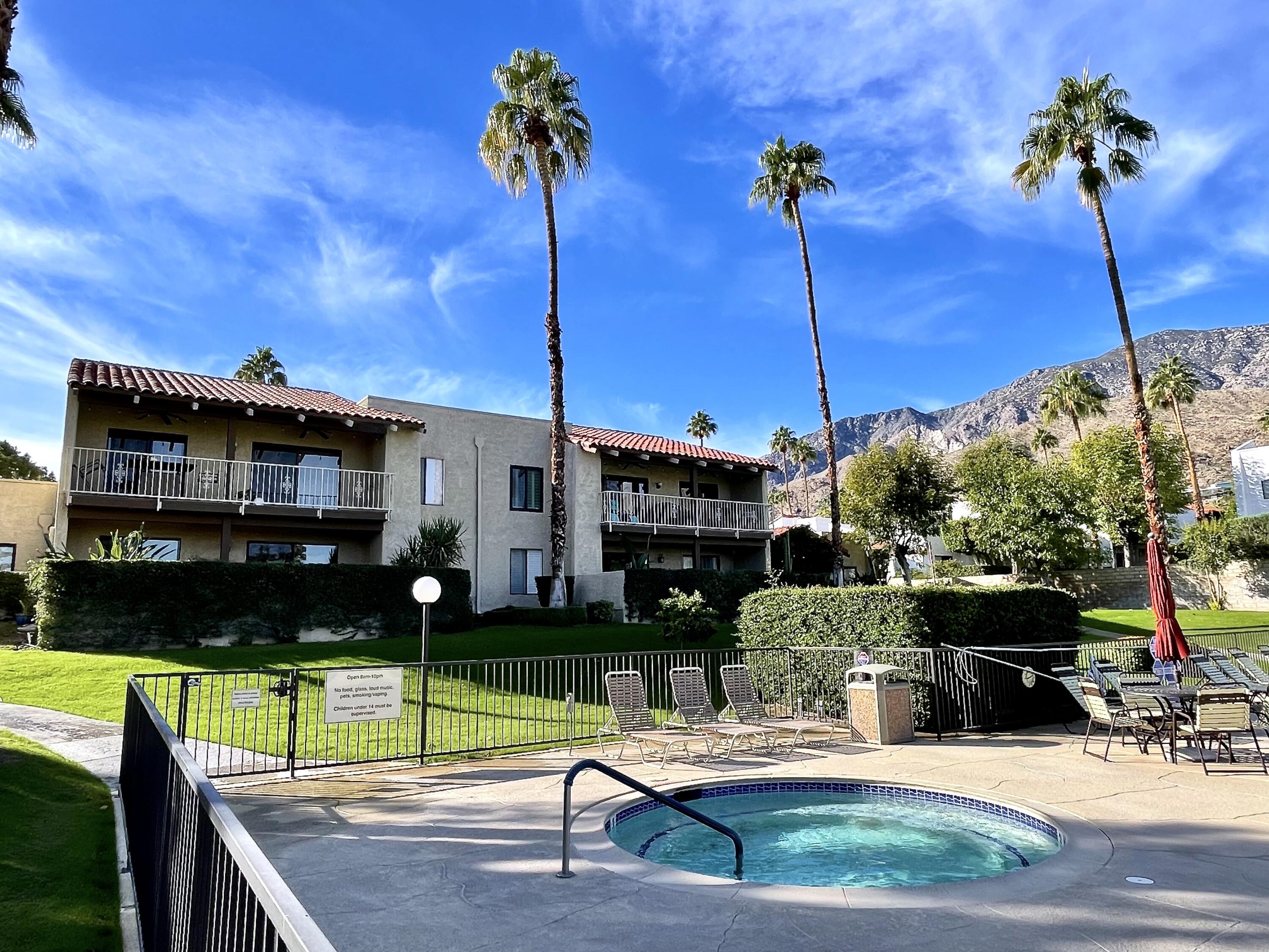 310 East San Jose Road, Unit 110 Palm Springs, CA 92264 - Photo 30 of 34 a view of swimming pool with a patio