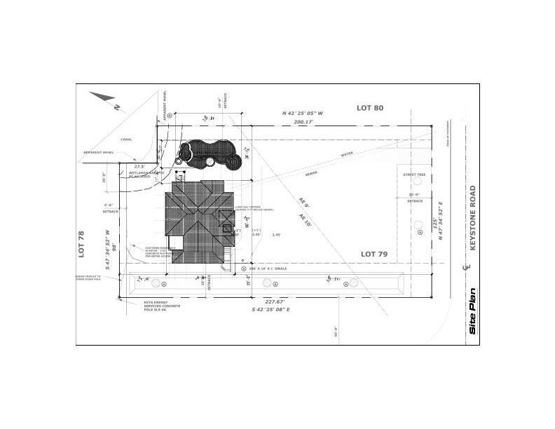 17215 Keystone Road Sugarloaf, FL 33042 - Photo 16 of 18 SitePlan with Pool