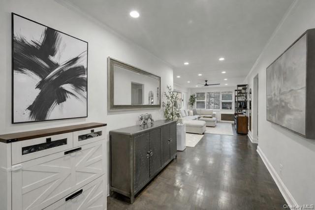 609 Palmer Road, Unit 2J Yonkers, NY 10701 - Photo 7 of 23 a large kitchen with a lot of counter space and wooden floor