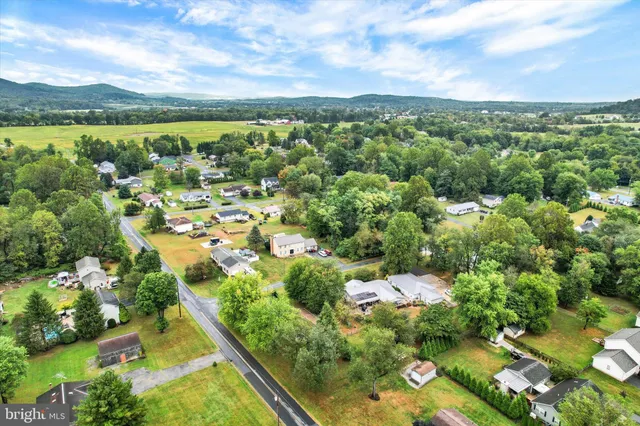 a garden view with a space
