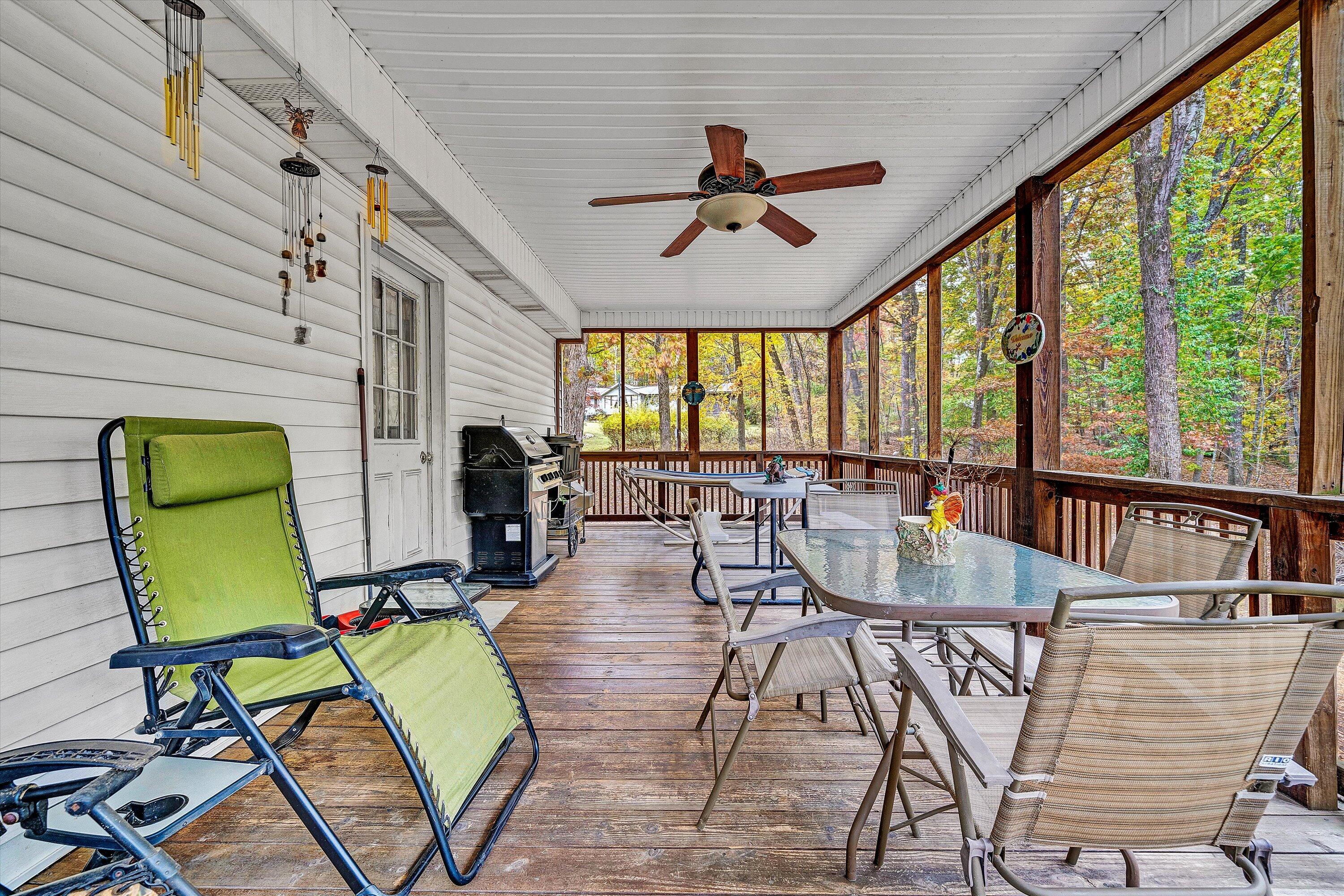 117 Country Lane Thaxton, VA 24174 - Photo 11 of 35 a view of a dining room with furniture window and outside view