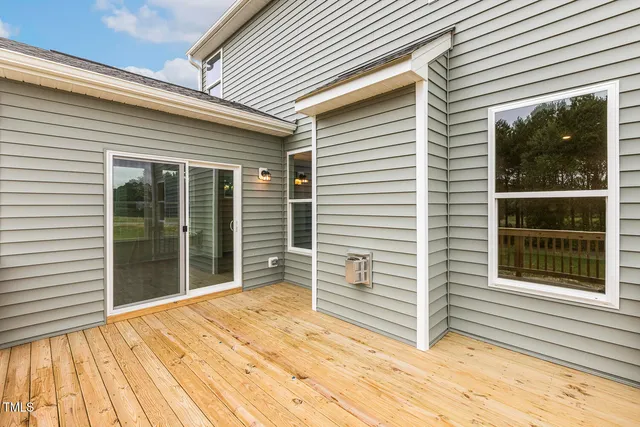 a view of a backyard with a large window