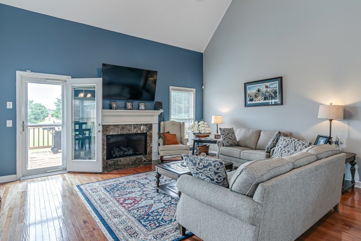 3003 Burts Crossing Springfield, TN 37172 - Photo 12 of 48 a living room with furniture and a fireplace