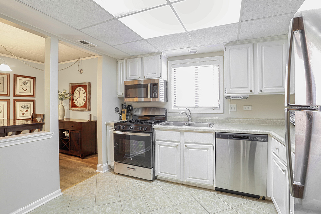 1233 Chalet Road, Unit 101 Naperville, IL 60563 - Photo 6 of 17 a kitchen with a sink stove and refrigerator