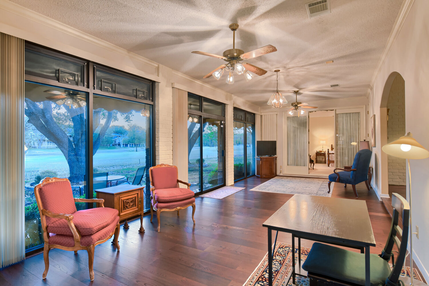 10904 Legends Lane Austin, TX 78747 - Photo 13 of 36 a dining room with furniture and wooden floor