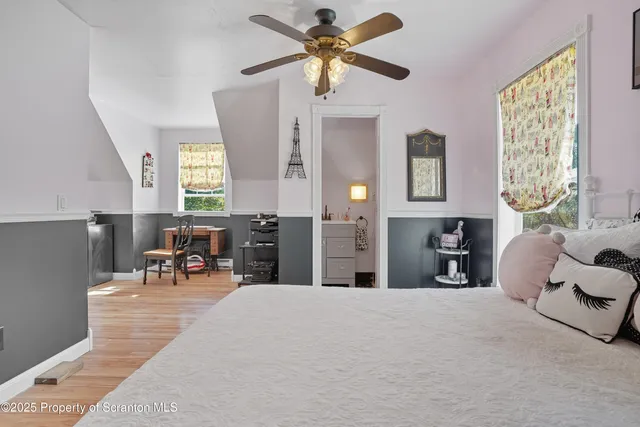 an aerial view of a city