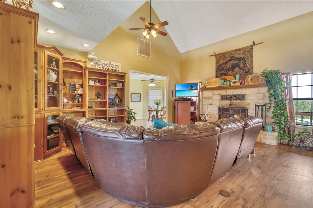4404 County Road 151 Centerville, TX 75833 - Photo 11 of 48 a living room with furniture and a fireplace