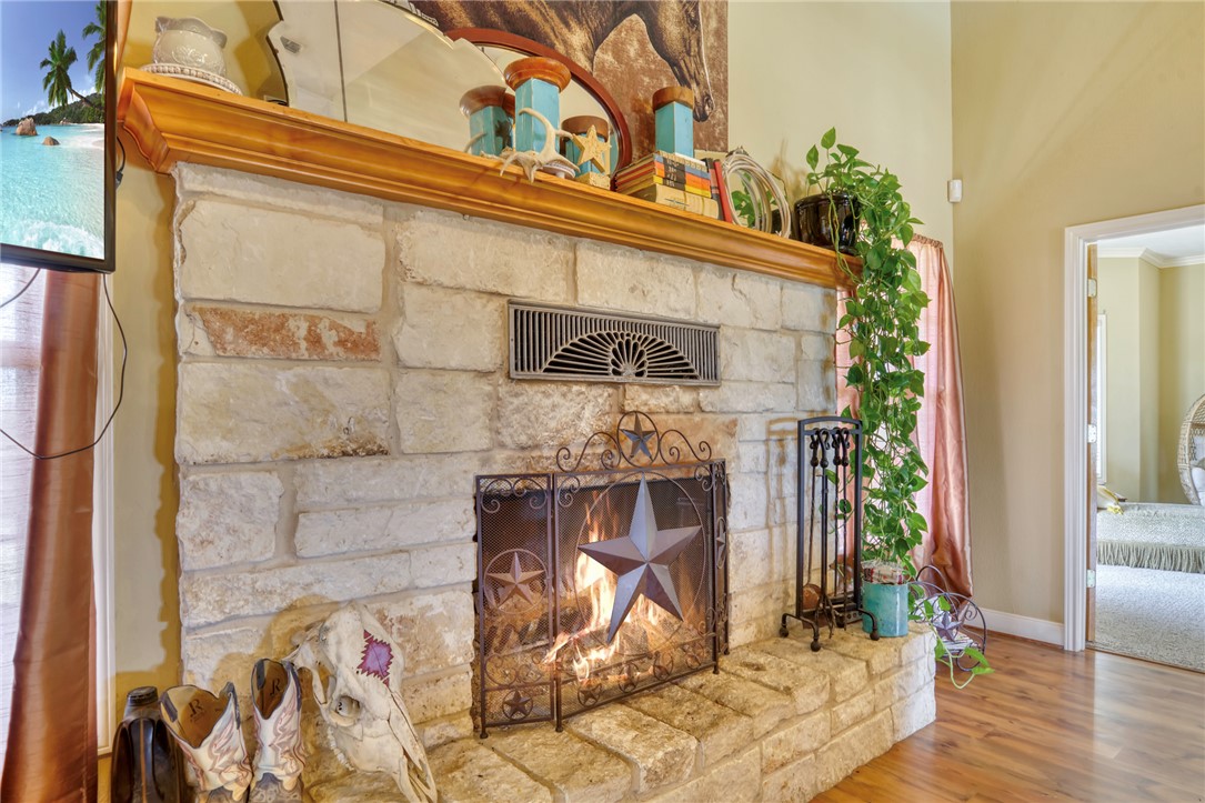 4404 County Road 151 Centerville, TX 75833 - Photo 12 of 48 a living room with furniture and a fireplace