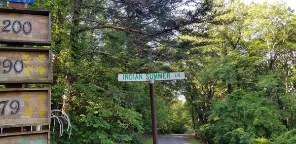 a street sign on a pole on a street