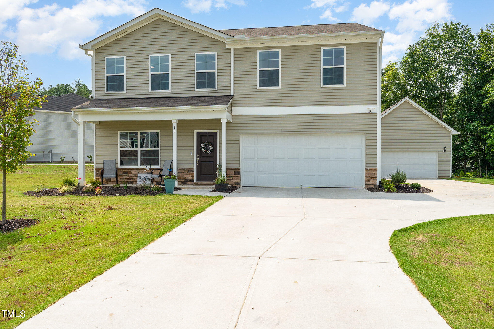 15 New Spring Way Franklinton, NC 27525 - Photo 1 of 41 a view of a house with swimming pool and a yard