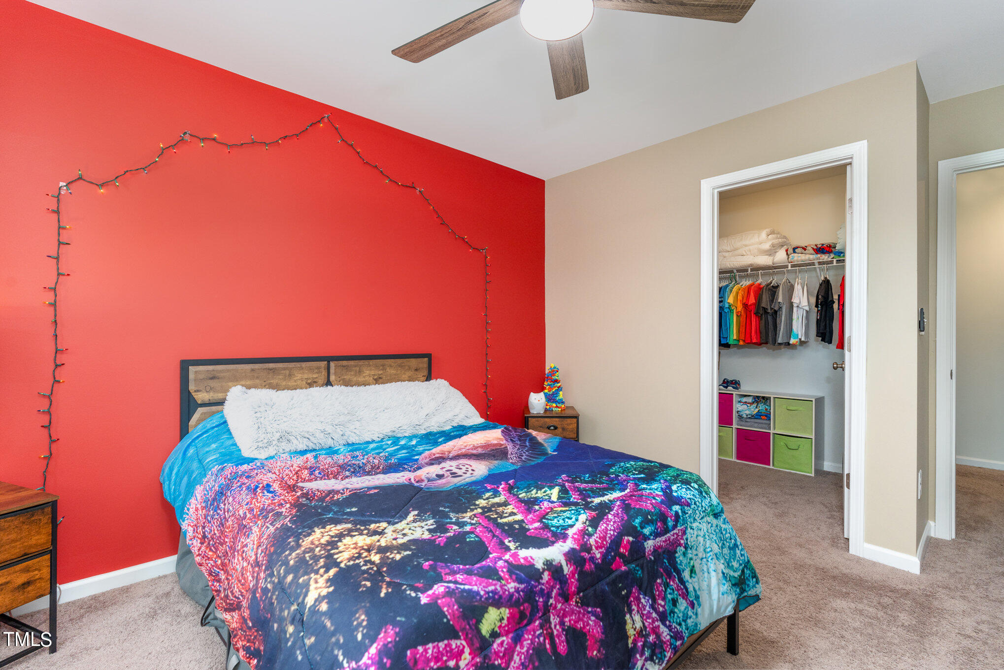 15 New Spring Way Franklinton, NC 27525 - Photo 28 of 41 a bedroom with a bed and a book shelf
