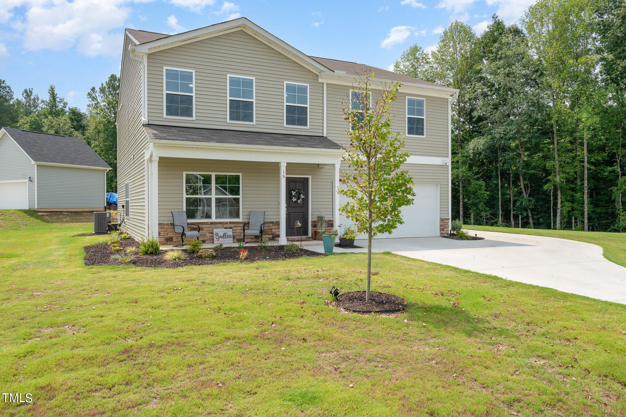 15 New Spring Way Franklinton, NC 27525 - Photo 4 of 41 a view of a house with swimming pool and a yard