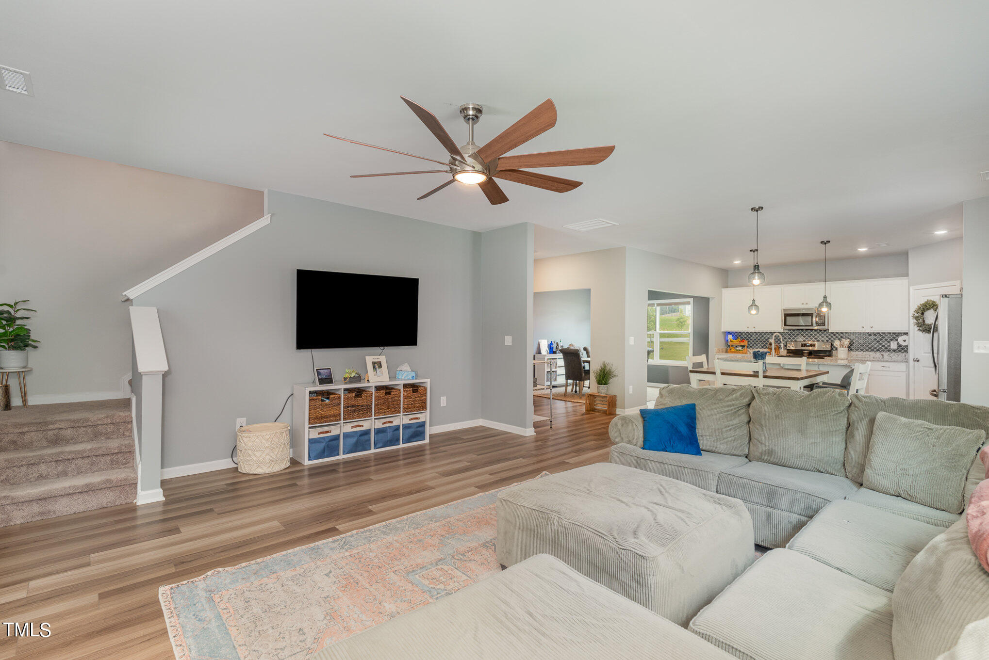 15 New Spring Way Franklinton, NC 27525 - Photo 8 of 41 a living room with furniture and a flat screen tv