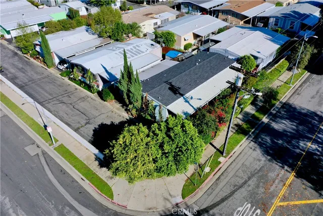 a view of a backyard with plants