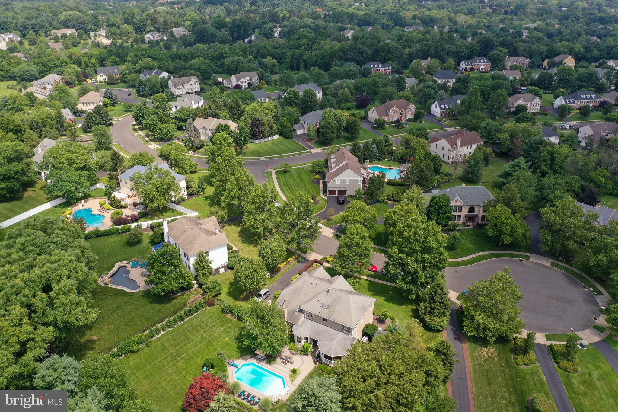 1695 Barnswallow Road Yardley, PA 19067 - Photo 48 of 69 aerial view of the KImbles field