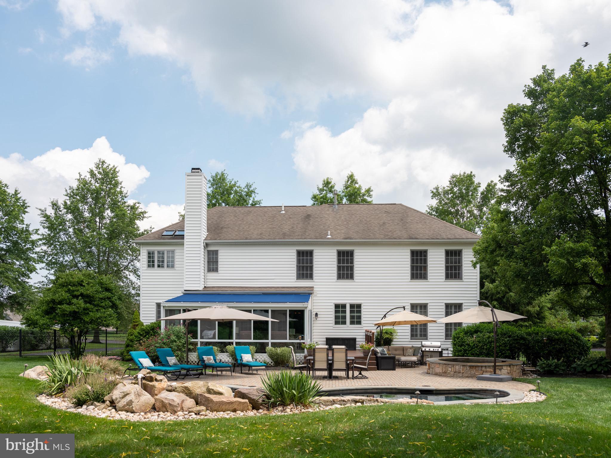 1695 Barnswallow Road Yardley, PA 19067 - Photo 54 of 69 Pool, veranda, seating area