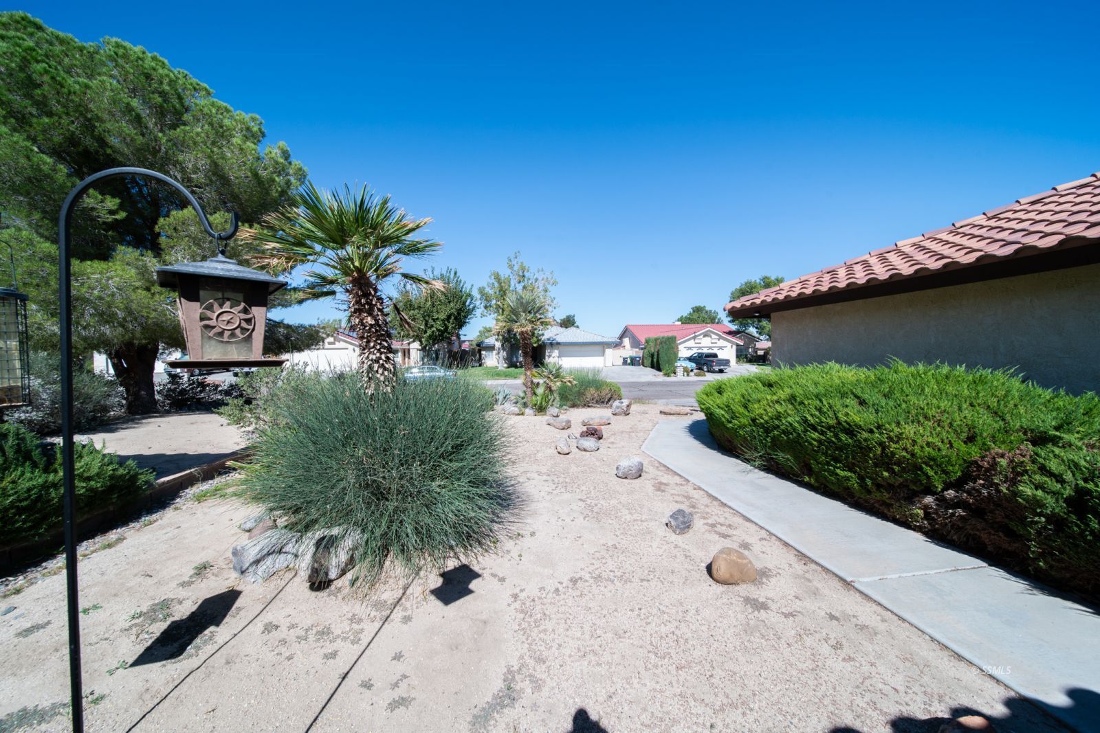 1205 Flora Way Ridgecrest, CA 93555 - Photo 7 of 46 a view of a garden with palm trees