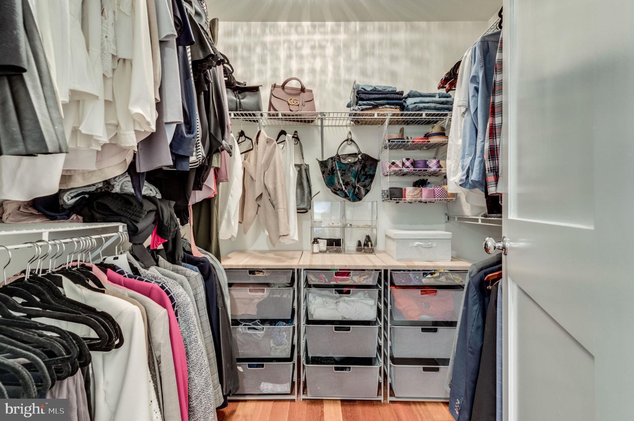 820 West Glebe Road Alexandria, VA 22305 - Photo 24 of 33 a view of walk in closet with clothes and shoes